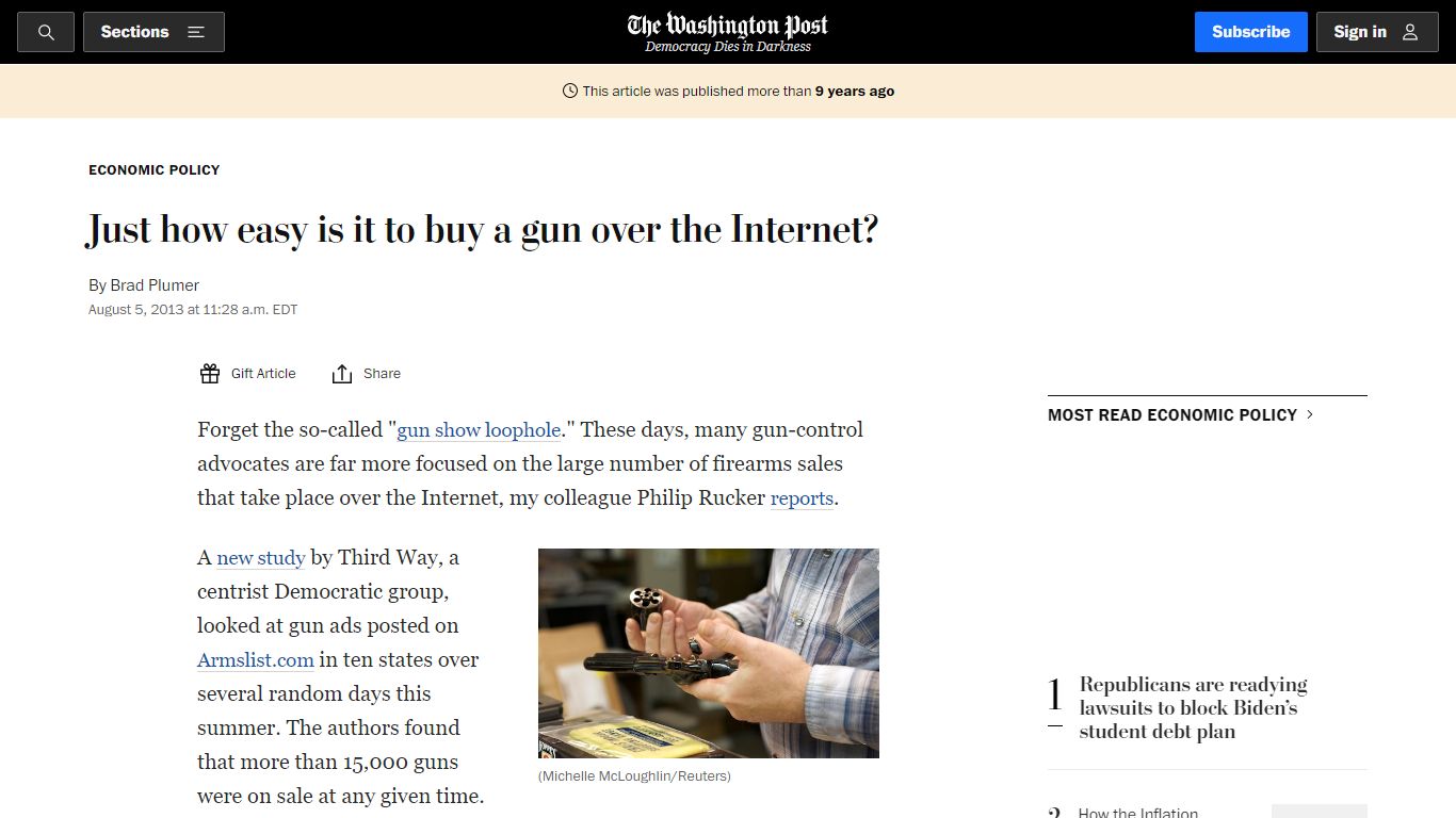 Just how easy is it to buy a gun over the Internet?